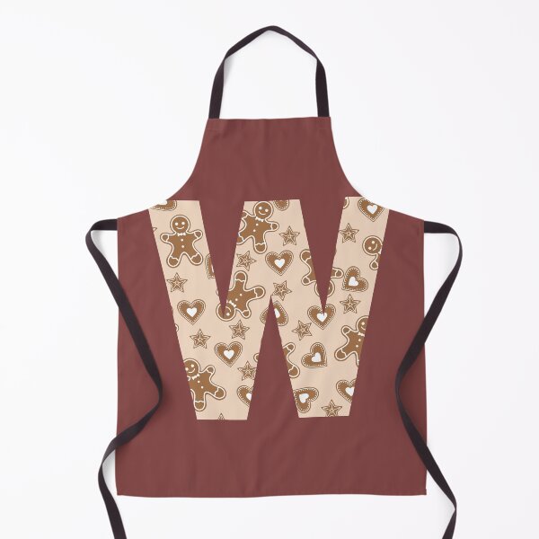 Item preview, Gingerbread Pattern Monogram Letter W designed and sold by Coffee Lifestyle.
