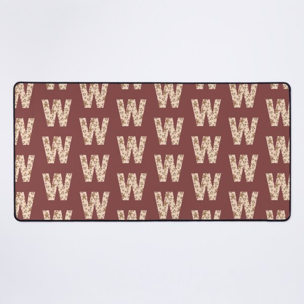 Item preview, Gingerbread Pattern Monogram Letter W designed and sold by Coffee Lifestyle.