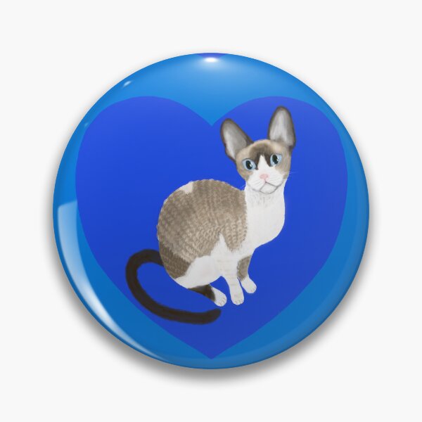 Item preview, Cornish Rex Pointed Kitten Blue designed and sold by Birgit Dugan.