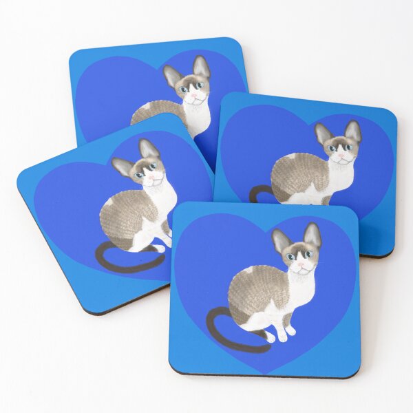 Item preview, Cornish Rex Pointed Kitten Blue designed and sold by Birgit Dugan.