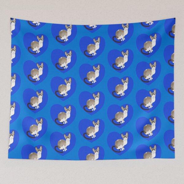 Item preview, Cornish Rex Pointed Kitten Blue designed and sold by Birgit Dugan.