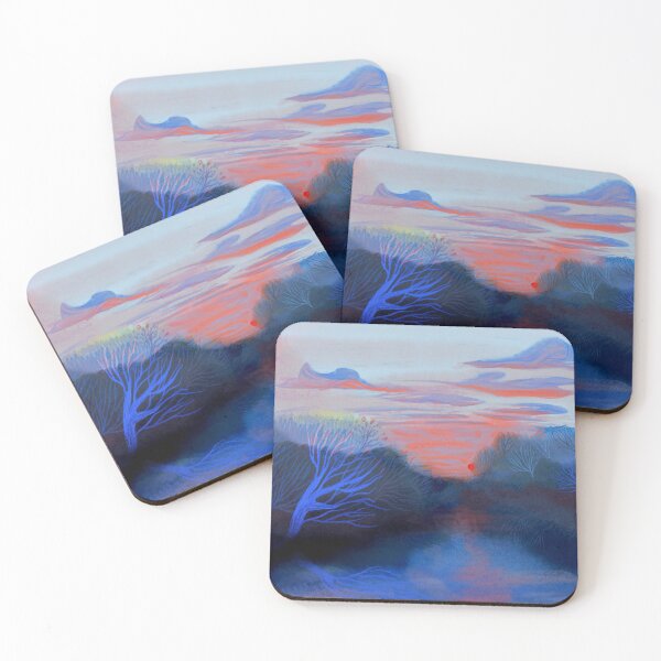 Item preview, Winter sunset landscape designed and sold by LotteBoots.