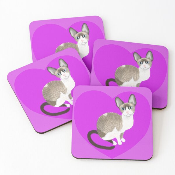 Item preview, Cornish Rex Pointed Kitten Pink designed and sold by Birgit Dugan.