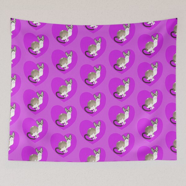 Item preview, Cornish Rex Pointed Kitten Pink designed and sold by Birgit Dugan.