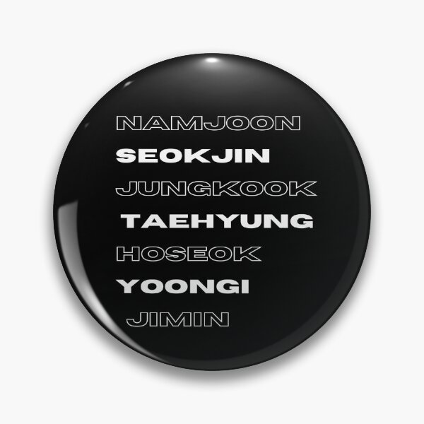 Item preview, BTS Members - Minimalist Black designed and sold by niconics.