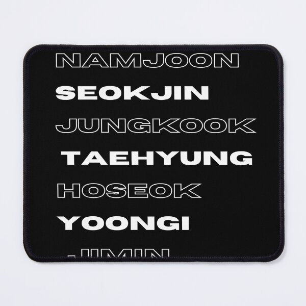 Item preview, BTS Members - Minimalist Black designed and sold by niconics.