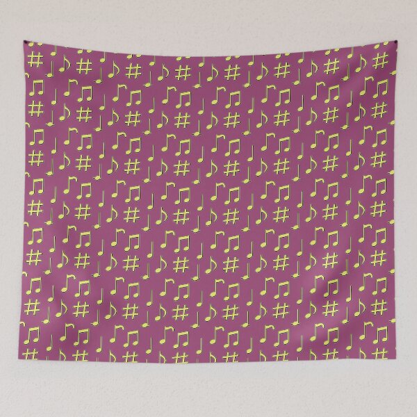 Item preview, Music Notes Pattern  designed and sold by ProhibitionStickers.