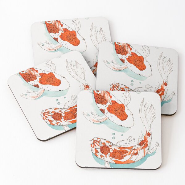 Item preview, Mandala koi fish painting  designed and sold by nemothelostfish.
