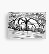 Stranger Things Monster Metal Print