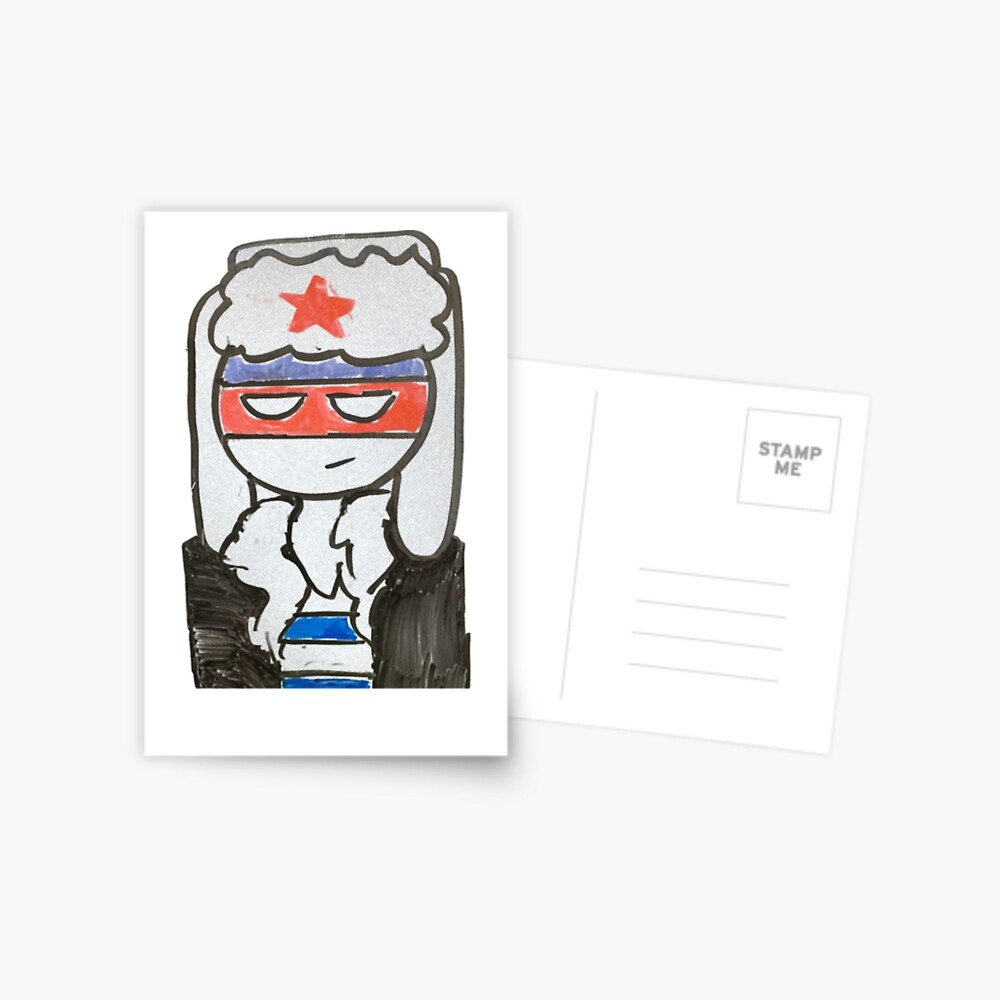 Countryhumans Russia Postcard by splendidshit