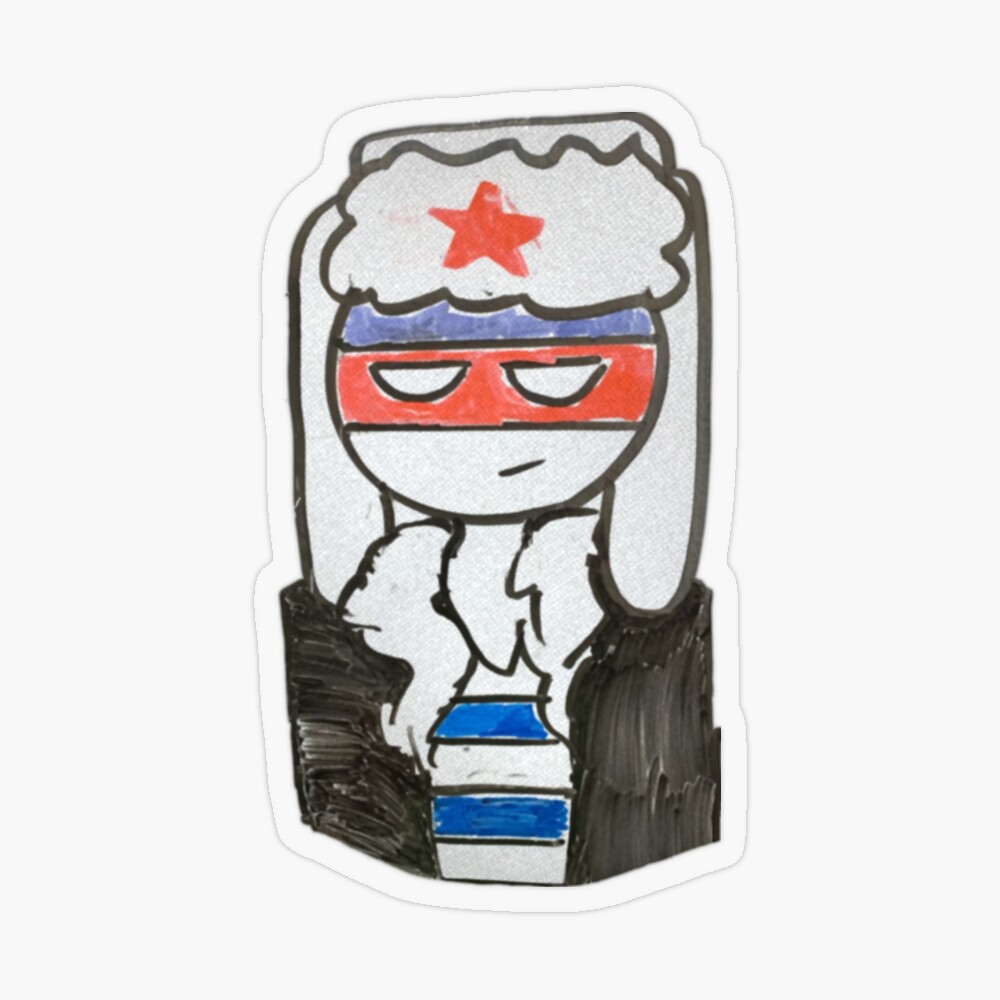 Countryhumans Russia/ Sticker Sticker for Sale by FlameonLeaf