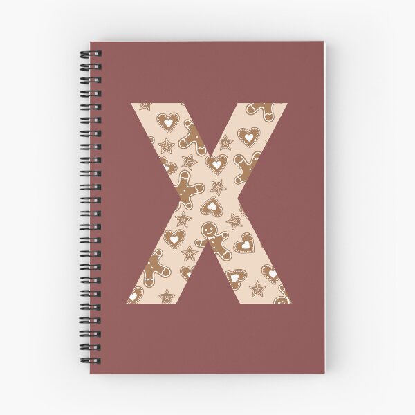 Item preview, Gingerbread Pattern Monogram Letter X designed and sold by Coffee Lifestyle.