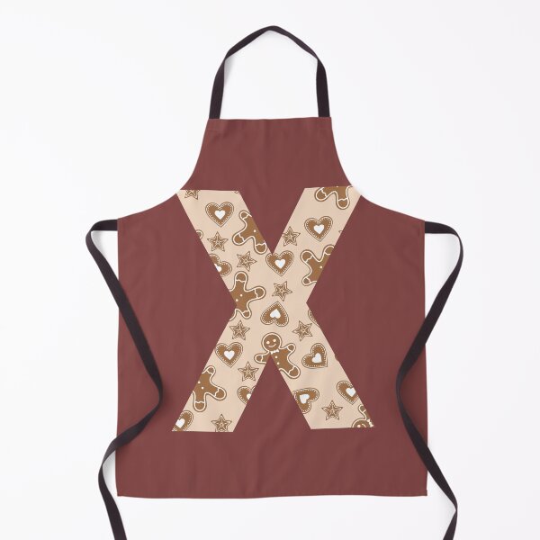 Item preview, Gingerbread Pattern Monogram Letter X designed and sold by Coffee Lifestyle.