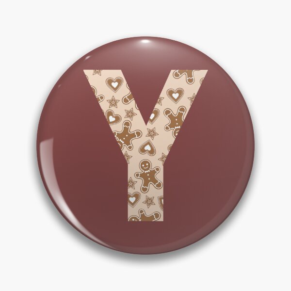 Item preview, Gingerbread Pattern Monogram Letter Y designed and sold by Coffee Lifestyle.