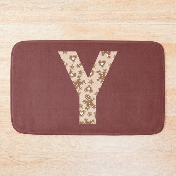Item preview, Gingerbread Pattern Monogram Letter Y designed and sold by Coffee Lifestyle.