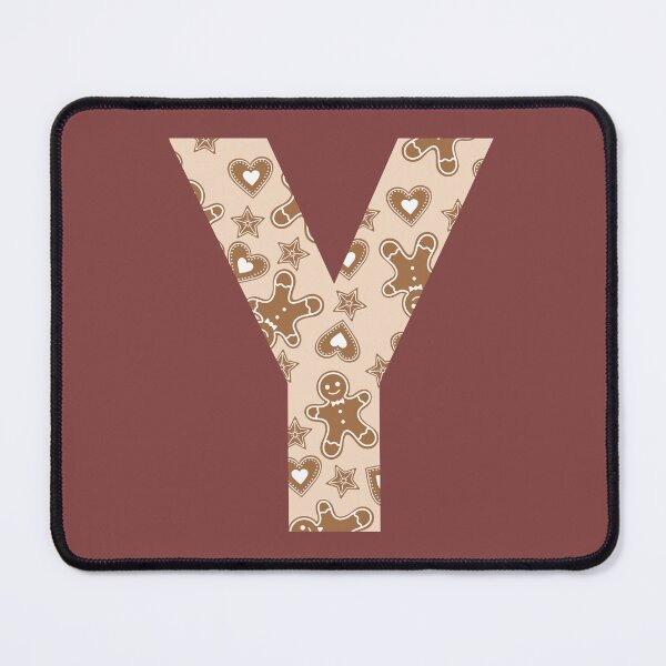 Item preview, Gingerbread Pattern Monogram Letter Y designed and sold by Coffee Lifestyle.