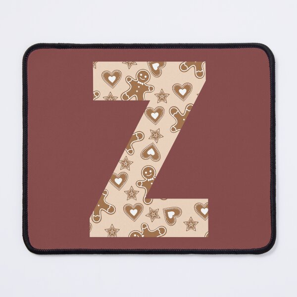 Item preview, Gingerbread Pattern Monogram Letter Z designed and sold by Coffee Lifestyle.