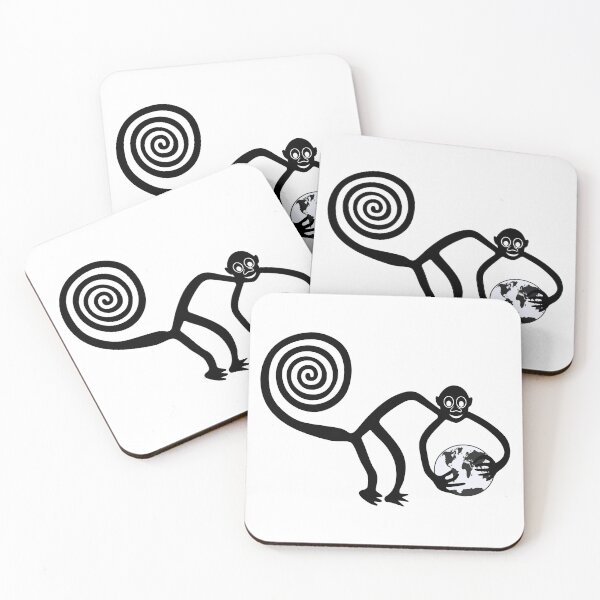 Item preview, Monkey with the Earth designed and sold by siloto.
