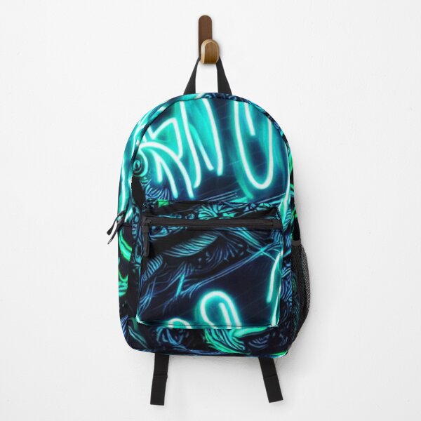 Item preview, abstract blue neon art in black background designed and sold by optimusprime39.