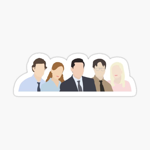 The Office Cast Stickers for Sale | Redbubble