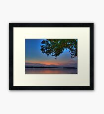 Twilight Over Water Framed Print