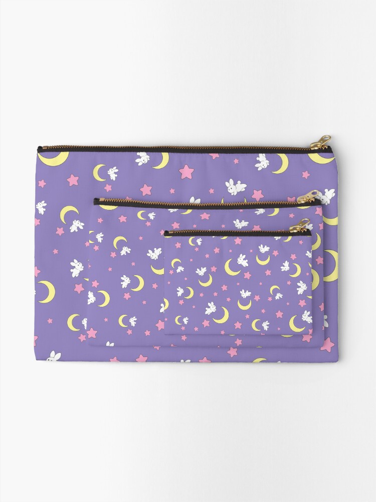 Alternate view of Rabbit of the Moon Zipper Pouch