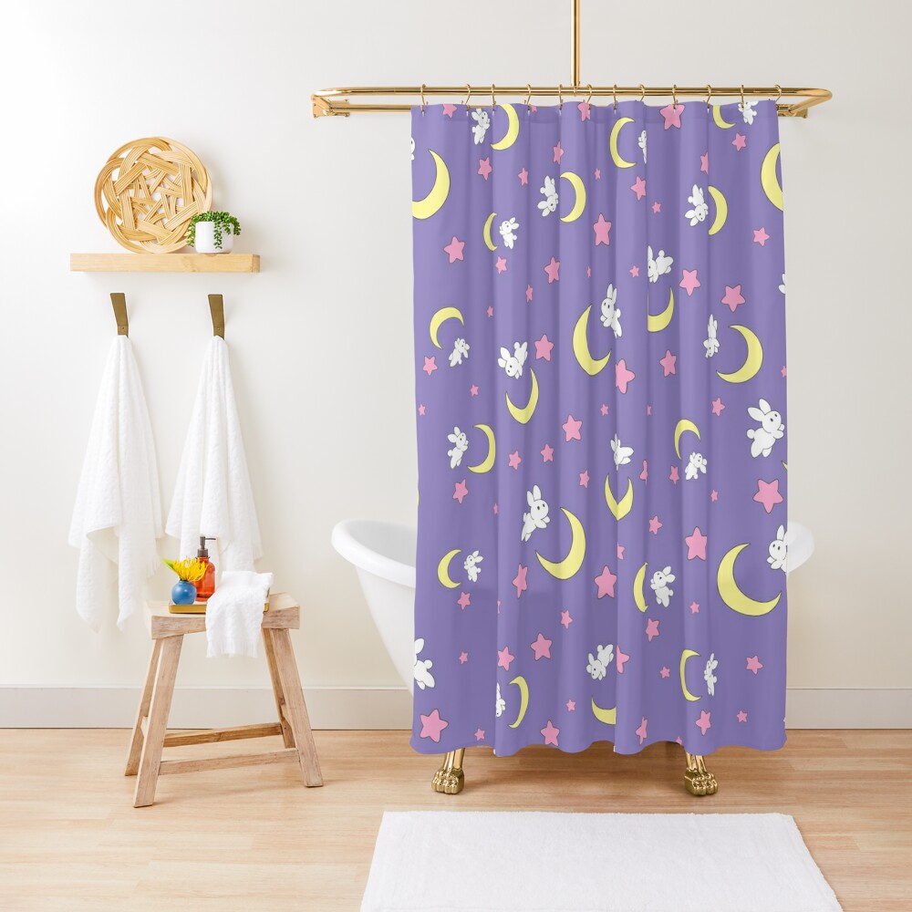 Rabbit of the Moon Shower Curtain
