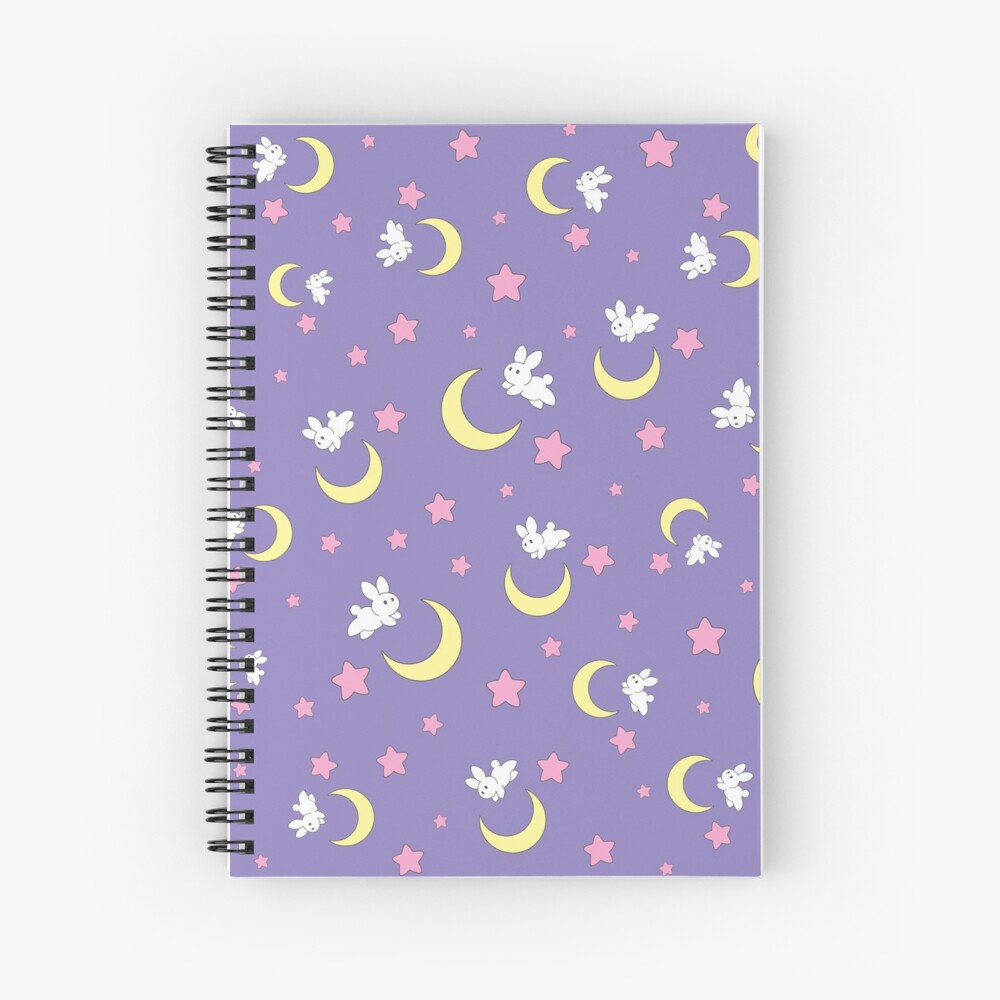 Rabbit of the Moon Spiral Notebook