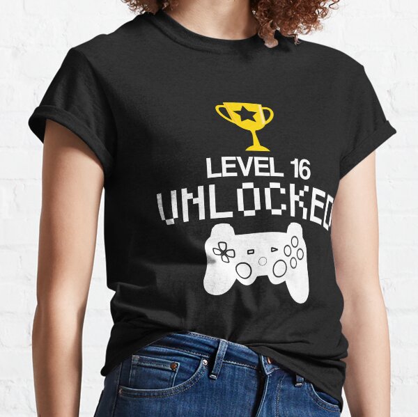 I Level Up Funny Gaming T shirt Mens Boys Kids Birthday Retro Gift for Gamers