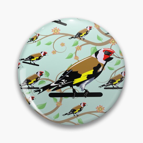 Item preview, goldfinch Bird Pattern designed and sold by franktact.