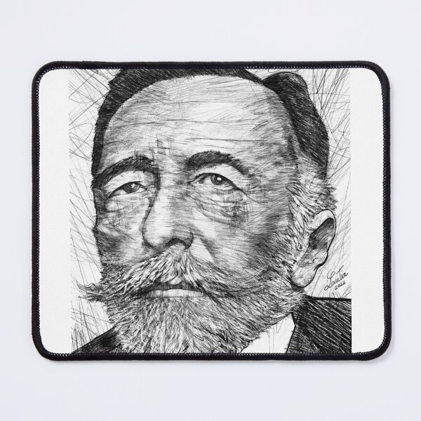 Item preview, JOSEPH CONRAD black and white pencil portrait designed and sold by lautir.