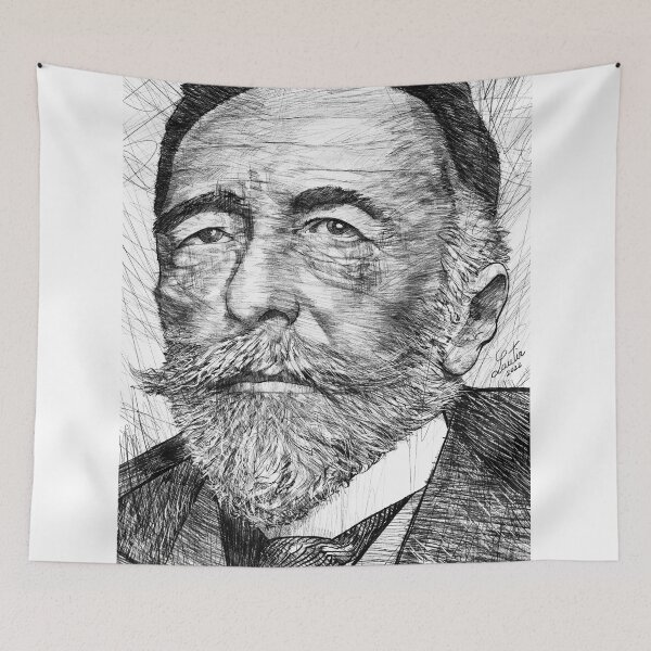 Item preview, JOSEPH CONRAD black and white pencil portrait designed and sold by lautir.