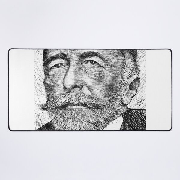 Item preview, JOSEPH CONRAD black and white pencil portrait designed and sold by lautir.