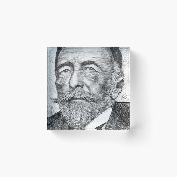 Item preview, JOSEPH CONRAD black and white pencil portrait designed and sold by lautir.