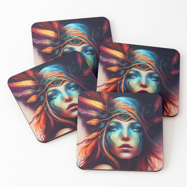 Item preview, Shaman portrait designed and sold by CEVmemories.