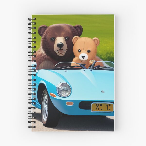 Item preview, Vintage Baby Bear and Grizzly Bear Riding Classic Car designed and sold by BAYFAIRE.