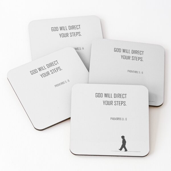 Item preview, God will direct your steps | Bible verse  designed and sold by Leafy Impressions.
