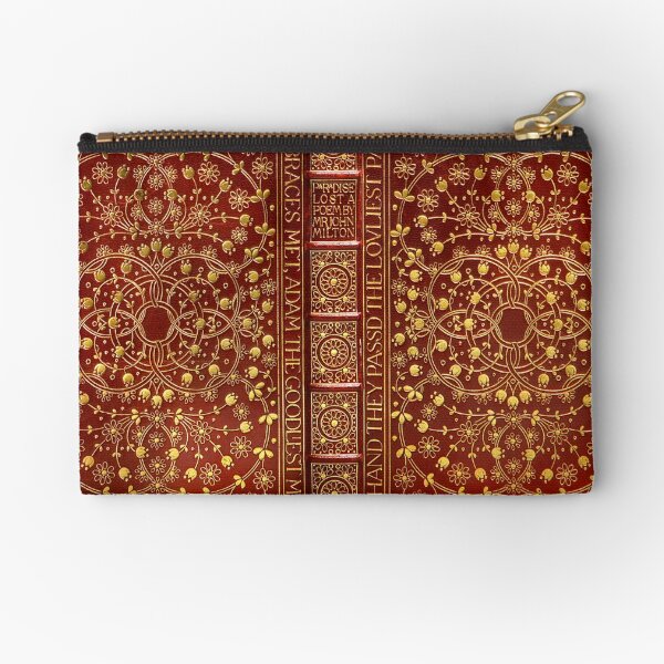 Item preview, Paradise Lost by John Milton, 1902 red leather book cover designed and sold by Classical Weasel.