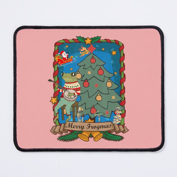Item preview, Merry Frogmas Cottagecore Frog Christmas designed and sold by malconerh.