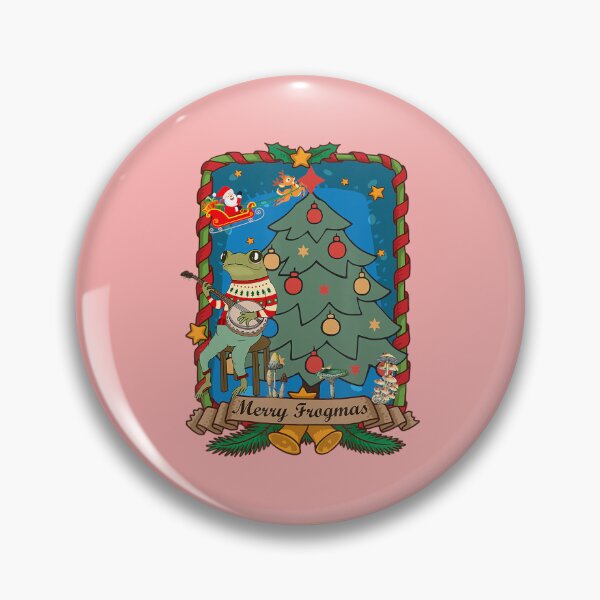 Item preview, Merry Frogmas Cottagecore Frog Christmas designed and sold by malconerh.