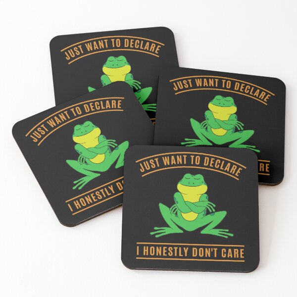 Item preview, I don't care Funny arrogant frog designed and sold by Zagach Letters.