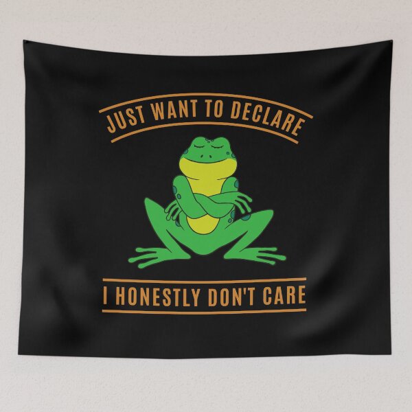 Item preview, I don't care Funny arrogant frog designed and sold by Zagach Letters.