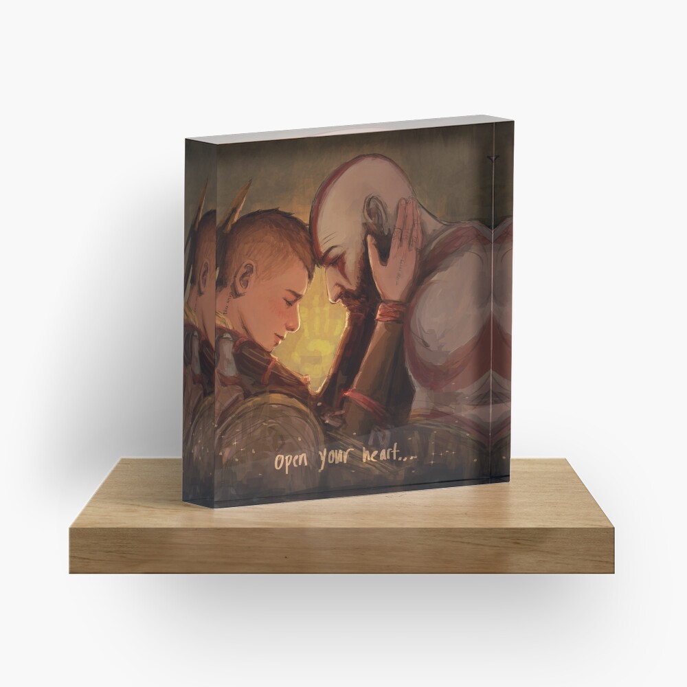 Atreus and Kratos Acrylic Block