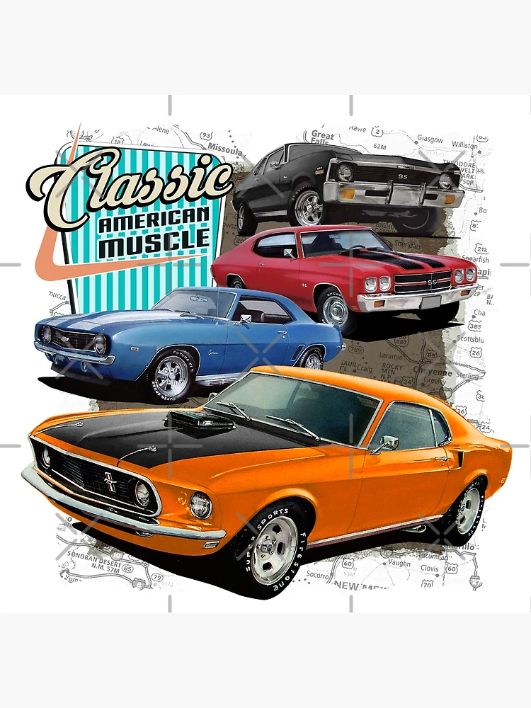 Poster di American Muscle Car Poster di auto super classiche degli