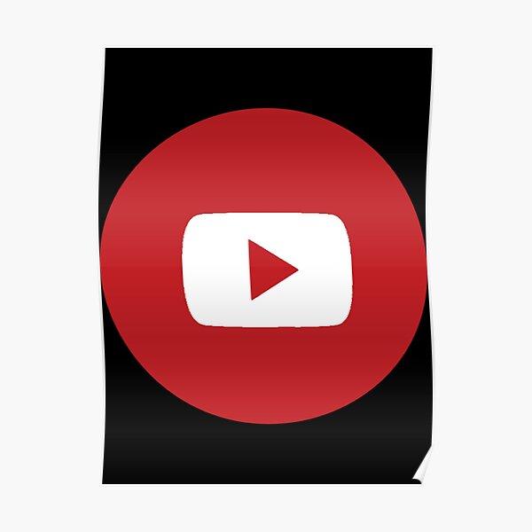 Youtube Logo Poster By Ytmerch Redbubble