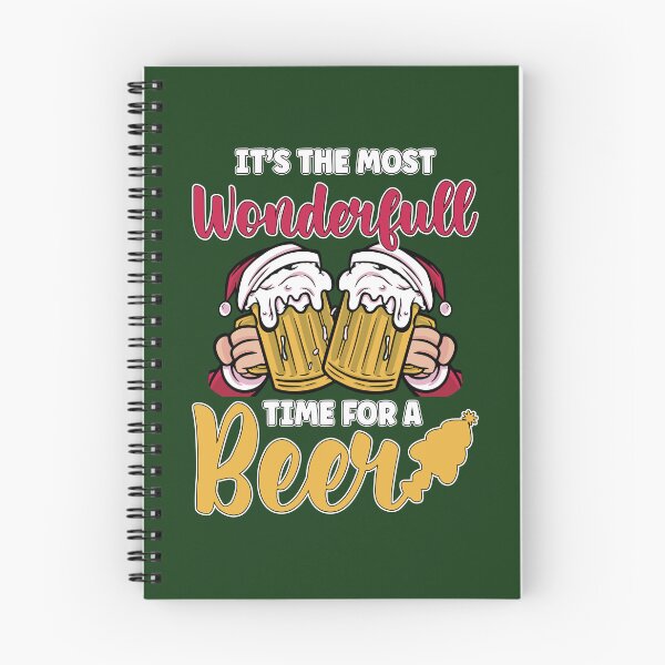 Aperçu de l'œuvre C'est le moment le plus merveilleux pour un cadeau de Noël de bière créée et vendue par JustCreativity.