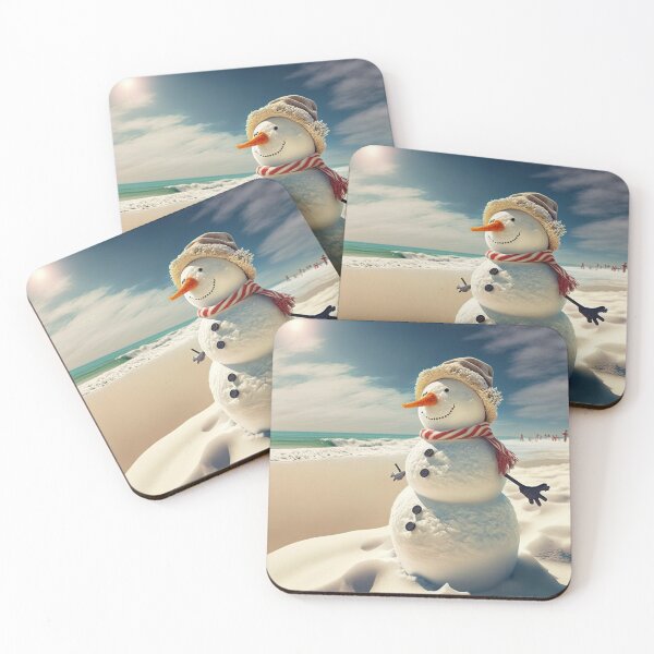 Item preview, Snowman on the Beach designed and sold by designmetaspace.