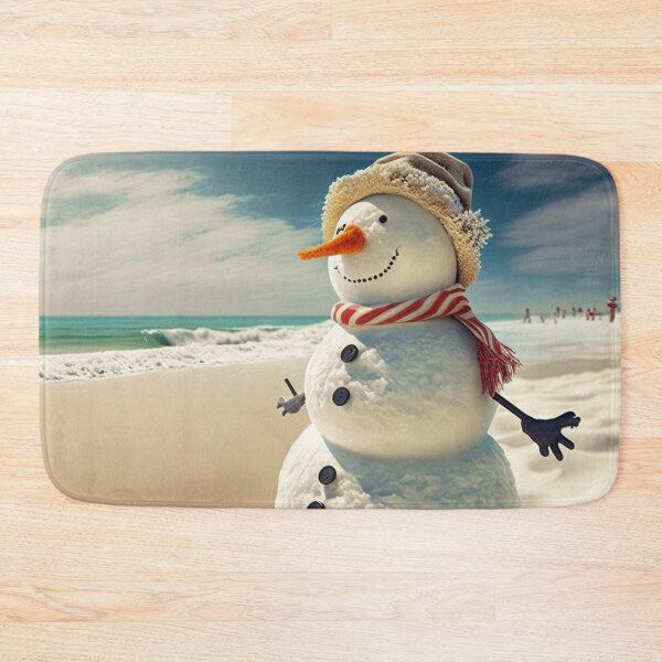 Item preview, Snowman on the Beach designed and sold by designmetaspace.