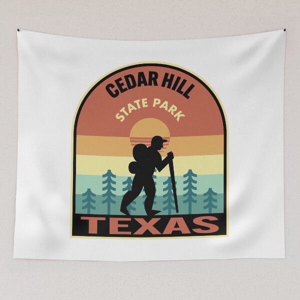Item preview, Cedar Hill State Park Texas Retro Hiking designed and sold by HalpinDesign.
