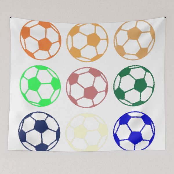 Item preview, Abstract Multi Color Football Soccer Ball Pattern  designed and sold by Pixel4Art.